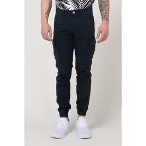 Gas Blue Cotton Cargo Men's Pants